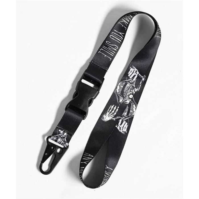 Any Means Necessary 【 Smile Lanyard Men's Black 】 バッグ 小物 ブランド雑貨 ネックストラップ メンズ 黒色 ブラック