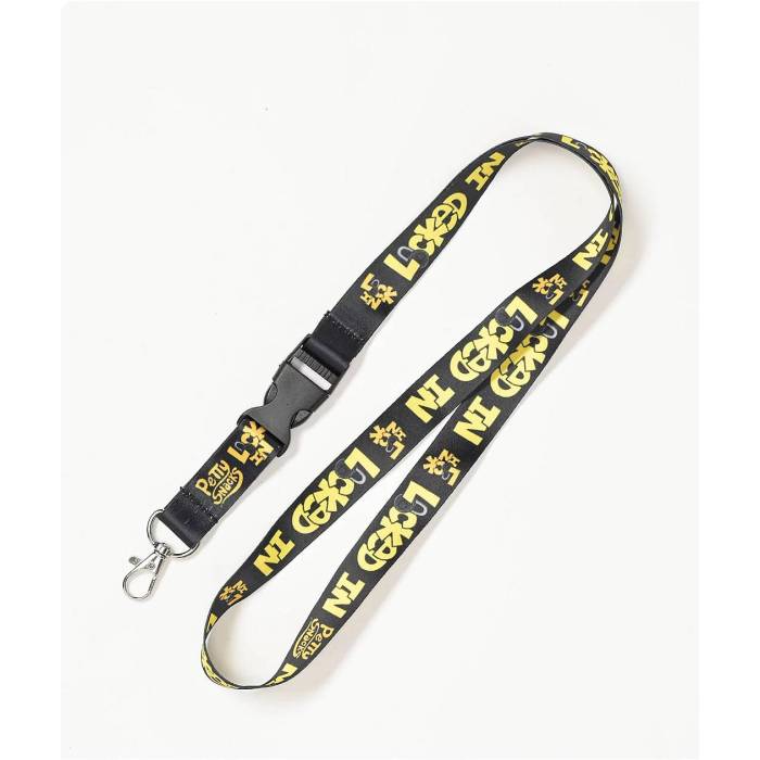 Petty Snacks 【 Locked In Lanyard Men's Black 】 バッグ 小物 ブランド雑貨 ネックストラップ メンズ 黒色 ブラック
