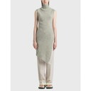 ジルサンダー ベスト 灰色 グレー レディース 【 JIL SANDER ASYMMETRICAL VEST FEATHER GREY 】