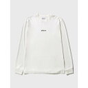 ロゴ スリーブ Tシャツ 白色 ホワイト 長袖 メンズ 【 SLEEVE EARTHLING COLLECTIVE FELT LOGO OVERSIZE TSHIRT WHITE 】