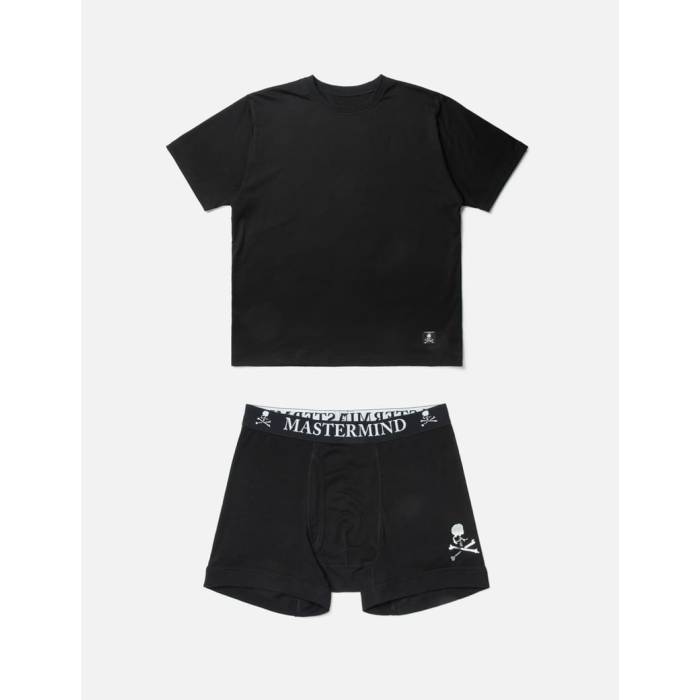 マスターマインドワールド Mastermind World 【 T-Shirt & Trunks Set Men Black/Silver 】 Tシャツ インナー 下着 ナイトウェア メンズ インナー 下着 その他 メンズ 黒色 ブラック Silver 銀色・シルバー