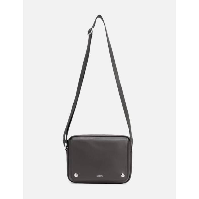 ロエベ Loewe 【 Medium Pebble Messenger Bag Unisex Dark Grey 】 バッグ バッグ 小物 ブランド雑貨 バッグ レディースバッグ ボディバッグ ウエストポーチ ユニセックス 灰色 グレー