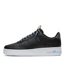 ナイキ レディース 黒色 ブラック 青色 ブルー エアフォース スニーカー 【 NIKE WOMENS WMNS 1 07 LX SNEAKERS SHOES BLACK LIGHT BLUE 】