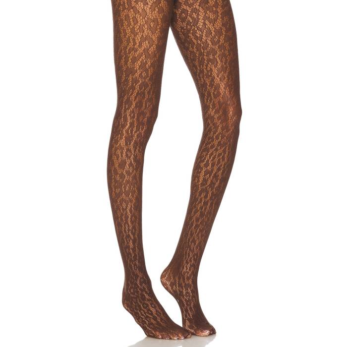 ウォルフォード Wolford 【 Leo Lace Tights Women Umber 】 Tights タイツ インナー 下着 ナイトウェア レディース 靴下 レッグウェア タイツ レディース