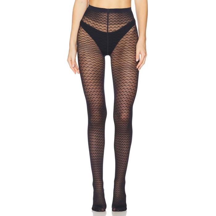 ウォルフォード Wolford 【 Graphic Pattern Tights Women Deep Night 】 グラフィック Tights タイツ インナー 下着 ナイトウェア レディース 靴下 レッグウェア タイツ レディース ディープ ナイト