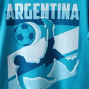 FIFTH SUN アルゼンチン チーム Tシャツ 青 ブルー メンズファッション トップス カットソー メンズ 【 Argentina National Team Jagged Line T-shirt - Heathered Blue 】 Heathered Blue