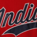 スティッチ STITCHES クリーブランド インディアンス 子供用 Vネック ジャージー Tシャツ 赤 レッド 紺色 ネイビー 【 RED STITCHES GIRLS YOUTH VNECK JERSEY TSHIRT NAVY 】 キッズ ベビー マタニティ ト
