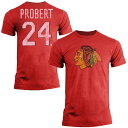 OLD TIME HOCKEY シカゴ タイム Tシャツ & 【 BOB PROBERT CHICAGO BLACKHAWKS NAME NUMBER TSHIRT RED 】 メンズファッション トップス カットソー 送料無料