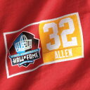 マジェスティック MAJESTIC マジェスティック カンザス シティ チーフス レシーバー Tシャツ 赤 レッド & 【 RED MAJESTIC MARCUS ALLEN KANSAS CITY CHIEFS HALL OF FAME ELIGIBLE RECEIVER II NAME NUMBER TSHIRT 】