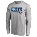 NFL PRO LINE BY FANATICS BRANDED プロ インディアナポリス コルツ コレクション ストライプ スリーブ Tシャツ ヘザー 灰色 グレー グレイ 【 NFL STRIPE SLEEVE HEATHER GRAY PRO LINE BY FANATICS BRANDED INDIANAPOL