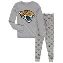 アウタースタッフ ジャクソンビル ジャガーズ 子供用 スリーブ Tシャツ 灰色 グレー グレイ 長袖 & ジュニア キッズ 【 SLEEVE GRAY OUTERSTUFF YOUTH TSHIRT PANTS SLEEP SET HEATHERED 】