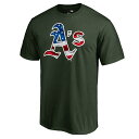 FANATICS BRANDED オークランド ロゴ ウェーブ ウェイブ Tシャツ ヘザー & 【 WAVE HEATHER OAKLAND ATHLETICS 2019 STARS STRIPES BIG TALL PRIMARY LOGO BANNER TSHIRT GRAY HUNTER GREEN 】 メンズファッション トップス