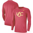 ナイキ NIKE スリーブ Tシャツ 【 SLEEVE USC TROJANS RETRO TRIBLEND LONG TSHIRT CARDINAL 】 メンズファッション トップス カットソー 送料無料