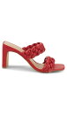 ビーシービージェネレーション レザー レディース 【 BCBGENERATION FINAA BRAIDED FAUX LEATHER SLIDES LIPSTICK 】