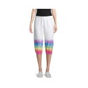 ハードテイル 虹色 レインボー レディース 【 HARD TAIL PRINTED COTTONBLEND CAPRI PANTS RAINBOW 】