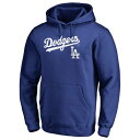 FANATICS BRANDED ドジャース チーム & 【 TEAM FANATICS BRANDED LOS ANGELES DODGERS BIG TALL LOCKUP PULLOVER HOODIE ROYAL 】 メンズファッション トップス パーカー