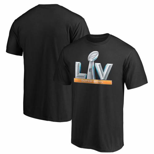 ファナティクス FANATICS BRANDED ロゴ 黒色 ブラック 【大きめ】 【 FANATICS BRANDED SUPERBOWL LV LOGO T BLACK 】 メンズファッション トップス Tシャツ カットソー