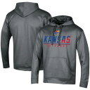 チャンピオン CHAMPION カンザス ウォリアー パフォーマンス 2.0 【 KANSAS JAYHAWKS ROAD WARRIOR PERFORMANCE PULLOVER HOODIE HEATHERED GRAY 】 メンズファッション トップス パーカー 送料無料