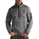 ANTIGUA チャコール & 【 ANTIGUA NEW MEXICO LOBOS FORTUNE BIG TALL QUARTERZIP PULLOVER JACKET CHARCOAL 】 メンズファッション コート ジャケット