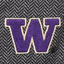 COLOSSEUM ワシントン レディース チャコール WOMEN'S 【 COLOSSEUM WASHINGTON HUSKIES HERRINGBONE PRINT QUARTERZIP PULLOVER JACKET CHARCOAL 】