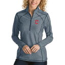アンティグア ANTIGUA クリーブランド インディアンス レディース ジャケット 紺 ネイビー WOMEN'S プルオーバージャケット 【 NAVY ANTIGUA TEMPO DESERT DRY 1 4ZIP 】