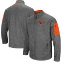 COLOSSEUM オレゴン スケートボード チャコール 【 STATE COLOSSEUM OREGON BEAVERS ANCHOR FULLZIP JACKET HEATHERED CHARCOAL 】 メンズファッション コート ジャケット