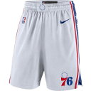 ナイキ NIKE フィラデルフィア セブンティシクサーズ パフォーマンス ショーツ ハーフパンツ 【 76ERS PHILADELPHIA 2019 20 ASSOCIATION EDITION SWINGMAN PERFORMANCE SHORTS WHITE 】 スポーツ アウトドア バス