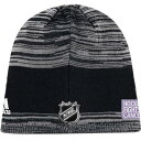 アディダス ADIDAS キングス ニット キャップ キャップ 帽子 黒 ブラック 【 KINGS BLACK ADIDAS LOS ANGELES HOCKEY FIGHTS CANCER KNIT BEANIE HEATHERED 】 バッグ キャップ 帽子 メンズキャップ 帽子