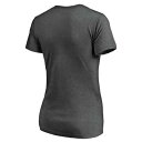 FANATICS BRANDED オーランド マジック レディース ブイネック Tシャツ ヘザー 灰色 グレー グレイ WOMEN'S 【 HEATHER GRAY FANATICS BRANDED ORLANDO MAGIC NOCHES ENEBEA VNECK TSHIRT 】 レディースファッション