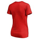 ファナティクス FANATICS BRANDED ワシントン ナショナルズ レディース チーム Tシャツ 赤 レッド WOMEN'S 【 TEAM RED FANATICS BRANDED WORDMARK TSHIRT 】 レディースファッション トップス Tシャツ カッ