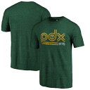 FANATICS BRANDED ポートランド コレクション Tシャツ 【 PORTLAND TIMBERS HOMETOWN COLLECTION PDX TRIBLEND TSHIRT GREEN 】 メンズファッション トップス カットソー 送料無料