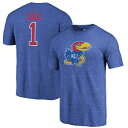 FANATICS BRANDED カンザス Tシャツ 【 KANSAS JAYHAWKS GREATEST DAD TRIBLEND TSHIRT ROYAL 】 メンズファッション トップス カットソー 送料無料