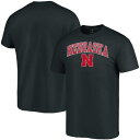 FANATICS BRANDED キャンパス Tシャツ 黒 ブラック 【 BLACK FANATICS BRANDED NEBRASKA CORNHUSKERS CAMPUS TSHIRT 】 メンズファッション トップス Tシャツ カットソー