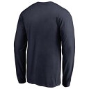 ファナティクス FANATICS BRANDED コネチカット ハスキーズ チーム ロゴ スリーブ Tシャツ 紺 ネイビー ハスキー 長袖 【 TEAM SLEEVE NAVY FANATICS BRANDED PRIMARY LOGO TSHIRT 】 メンズファッション トッ