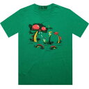 モンキー Tシャツ 緑 グリーン 【 GREEN MARTIN HSU SEA MONKEY TEE KELLY 】 メンズファッション トップス Tシャツ カットソー