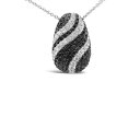 黒色 ブラック ネックレス 白色 ホワイト ゴールド CT. T.W. DIAMONDS GOLD レディース 【 LE VIAN 7 8 BLACK DIAMONDS AND VANILLA PENDANT NECKLACE IN 14K WHITE GOLD 】