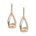 ナインウエスト ゴールド イヤリング レディース 【 NINE WEST GOLD TONE ORBITAL DROP EARRINGS 】