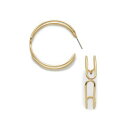 ナインウエスト イヤリング レディース 【 NINE WEST TWO TONE DOUBLE DROP STICK EARRINGS MULTI 】