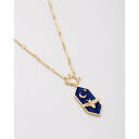 WANDERLUST CO 紺色 ネイビー ゴールド ネックレス レディース 【 WANDERLUST CO BEE NAVY GOLD NECKLACE 】