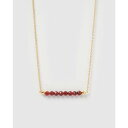 ネックレス ゴールド レディース 【 IZOA JANUARY BEADED BIRTHSTONE NECKLACE GOLD 】