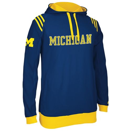 【送料無料】ADIDAS[アディダス] COLLEGE[カレッジ] 3-STRIPE[ストライプ] PULLOVE[ラブーン]R HOODIE [フーディー・パーカー][メンズ] MICHIGAN WOLVERINES | NAVY[紺・ネイビー]【海外取寄せ】(eb225f0032)【5000060】