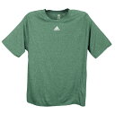 アディダス ADIDAS CLIMALITE S S LOGO ロゴ T-SHIRT Tシャツ MENS メンズ HEATHERED DARK GREEN 緑・グリーン Tシャツ