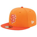 【送料無料】NEW ERA［ニューエラ］ MLB 59FIFTY TINT BASIC CAP［キャップ・帽子］ ［メンズ］ SAN FRANCISCO GIANTS | ORANGE［橙・オレンジ］ POPSICLE【海外取寄せ】(eb38915525) キャップ・ハット
