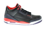 air jordan(エア ジョーダン) 3 retro(レトロ) (136064-005) black/bright crimson/canyon purple メンズ・男性用
