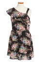 floral print oneshoulder