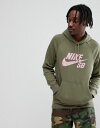 ナイキ エスビー アイコン プルオーバー フーディー パーカー イン 緑 グリーン メンズ 男性用 メンズファッション 【 NIKE SB GREEN ICON PULLOVER HOODIE IN 846886222 】