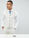 フェロー トール スキニー フィット ウェディング チェック ウエストコート クリーム メンズ 男性用 ベスト オーダーメイド 【 GIANNI FERAUD TALL SKINNY FIT WEDDING WINDOWPANE CHECK WAISTCOAT CREAM 】
