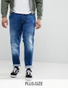 アッシュ デューク ASH DUKE キング サイズ フィット パンツ イン ダーク 青 ブルー ストーンウォッシュ ストレッチ メンズ 男性用 ズボン 【 BLUE KING SIZE TAPERED FIT JEANS IN DARK STONEWASH WITH STRETCH 】