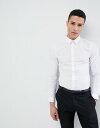 フレンチ コネクション プレイン ストレッチ スキニー フィット シャツ 白 ホワイト メンズ 男性用 トップス メンズファッション 【 FRENCH CONNECTION PLAIN STRETCH SKINNY FIT SHIRT WHITE 】