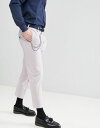 ヌース モンキー クロップド プリーツ イン ライラック ピンク & メンズ 男性用 パンツ ズボン 【 PINK NOOSE MONKEY CROPPED PLEATED TROUSER IN LILAC 】
